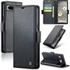 Rerzoiro Cover per Google Pixel 7A Custodia Portafoglio [Blocco RFID] Premium Pelle PU Wallet Case Flip Libro con Porta Carte Slot Supporto Flip Case per Google Pixel 7A, Nero