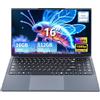 KAQIMOCI 16'' Portatile PC, Core i5 8210Y processore fino 3,6GHz, 16GB RAM SSD 512 GB WIN11 Notebook, Schermo IPS 1920*1200, PC Portatili porte RJ45 USB 3.0 HDMI BT5.0 Tastierino Numerico Retroilluminato