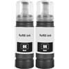 SHUOLEI 104 Inchiostro Compatibile con Epson 104 Flaconi di Inchiostro Multipack per ET-1810 ET-2726 ET-2810 ET-2811 ET-2812 ET-2814 ET-2815 ET-2820 ET-2821 ET-2825 ET-2826 ET-4800 (2-Pack, Nero×2)