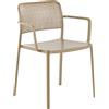 Kartell - Poltrona da pranzo impilabile Audrey - Beige - alluminio verniciato - Designer Piero Lissoni