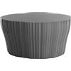 Kartell - Tavolino Corteza - Grigio - Polietilene riciclato - Designer Patricia Urquiola