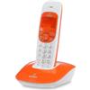 Brondi Nice Bianco/Arancio Telefono Cordless Vivavoce Eco Dect Sveglia