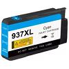 HP Cartuccia Compatibile per HP Officejet Pro 9110B 937XL Inchiostro Pigmentato Ciano Pagine 1.650