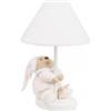 Nanan Lampada da Tavolo Abat Jour PUCCIO ROSA 38 CM