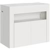 Itamoby Consolle allungabile 90x42/302 cm Evolve Bianco Frassino con panca inferiore