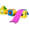 Italveneta Cubic toy modello e- gioco modulare componibile con 1 scivolo-scala piccolo, 2 cubotti e 1 casetta.