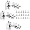 Heuskay 6 cerniere a molla ad apertura automatica, cerniere per porte a chiusura automatica per porte invisibili (1 pollice)