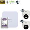 Ajax Kit Wi-Fi videosorveglianza NVR 8 Canali + Dahua telecamera 4Mp WI-Fi + HDD 2Tb - 70938