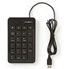 Nedis Tastiera numerica con cavo USB nero