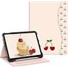 FINTIE Custodia per iPad (A16) 11ª Generazione 11 (2025) / iPad 10ª Gen 10.9 (2022) con Portapenne, [Multi-angli] Leggero Stand Cover Protettiva Case con Tasca Auto Sveglia/Sonno, Ciliegia