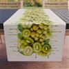 PETTI Artigiani Italiani - Accessori Tessili da Cucina, Runner da Tavolo Elegante 40x140 cm in Microfibra, Tovaglia Tavola in Stampa Digitale Uva e Kiwi, 100% Made in Italy