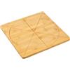 Kesper Piatto per pizza, materiale: bambù, certificato FSC®, con scanalature di taglio, utilizzabile su entrambi i lati, 33 x 33 x 1,6 cm, tagliere per pizza e piatto da portata, colore: marrone
