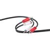 ISY IAU-1019 Cavo audio da 2 maschio RCA a RCA. Placcato in nichel, lunghezza 1,5m