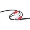 ISY IAU-1020 Cavo audio da 2 maschio RCA a RCA. Placcato in nichel, lunghezza 3m