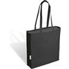 Shopper in canvas con zip personalizzabile Lorena Black personalizzate o neutre