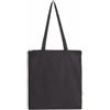 Shopper in cotone con zip personalizzabile Fiona Black personalizzate o neutre