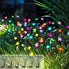 PATIOPIA Luci solari da giardino, decorazione natalizia, 60 luci solari a lucciola, luci oscillanti solari nel vento, per la decorazione di cortile, terrazza, sentiero (confezione da 6)
