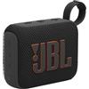 JBL GO 4 Speaker Bluetooth Portatile, Altoparlante Wireless con Design Compatto, Waterproof e Resistenza alla Polvere IP67, fino a 7 h di Autonomia, USB, Compatibile con App JBL Portable, Nero