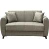 CAPALDO Divano 2 Posti Clic-Clac 149x78x78 Delhi Mina 07 Tortora