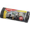 OFFICER PRODUCTS Liners Office Products - Pattumiera standard (HDPE), 35 l, 50 pezzi, colore: Nero