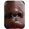 BodyBonita 16G Piercing al Setto con Punte - Acciaio Chirurgico 316L Septum Piercing Nostril Helix Orecchino Trago Piercing Naso Cerchio Cartilagine Daith Piercing Naso Anello Argento 8mm Stile Otto