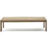 La Forma Tavolino da salotto Ambra in legno massiccio di acacia con finitura chiara 82,5 x 140 cm FSC 100%