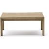 La Forma Tavolino da salotto Ambra in legno massiccio di acacia con finitura chiara 82,5 x 82,5 cm FSC 100%