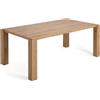 La Forma Tavolo Deyanira impiallacciato rovere e gambe in legno massello di rovere 200 x 100 cm