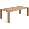 La Forma Tavolo Deyanira impiallacciato rovere e gambe in legno massello di rovere 220 x 110 cm