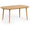La Forma Tavolo allungabile Oqui impiallacciato rovere gambe in legno massello 160 (260) x 100cm