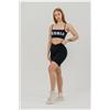 NEBBIA Bandeau Bra Back Check Nero M