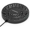 POWEROWL Caricabatterie 16 Slot Indipendente per Pile Ricaricabili Stilo e Ministilo con Luce e spina LED intelligenti, per Batterie Ricaricabili AA AAA NIMH NICD