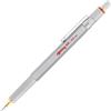 Rotring 800 - Matita a punta fine, 0,5 mm, argento