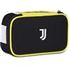 Seven Juventus Astuccio Scuola Quick Case, Nero, Portapenne Completo di Penne, Matite, Colori, Scuola Elementare e Media, Bambino, Calcio