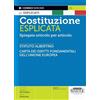 Edizioni Simone Costituzione Esplicata - Spiegata articolo per articolo - Statuto Albertino - Carta dei diritto fondamentali dell'Unione Europea