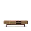 La Forma Mobile TV Elan 3 ante impiallacciatura e legno massello noce corda 200x50cm FSC Mix Credit