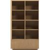 La Forma Vetrina Helvine 4 ante 2 cassetti impiallacciatura rovere vetro temperato 100x174cm FSC 100%