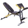 HMS Panca fitness 6 in 1 con Scott arm Curl incluso e carico pesi