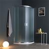 ZIK Box Doccia Angolare Semicircolare 80X80 Cristallo Satinato | Genova