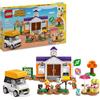LEGO Animal Crossing Concerto in Piazza con K.K., Casa Giocattolo, Caffè e Veico