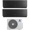 Gree - Condizionatore dual split con inverter da 9000+12000 Gree Clivia Black Wifi in A++ con R32 GWHD(14)NK6OO