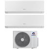Gree - Condizionatore dual split con inverter da 12000+12000 Gree Clivia White Wifi in A++ con R32 GWHD(18)NK6OO