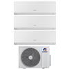 Gree - Condizionatore trial split con inverter da 9000+9000+9000 Gree Clivia White Wifi in A++ con R32 GWHD(21)NK6OO