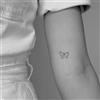 Inkster Piccola farfalla | Tatuaggio Temporaneo con Certificazione Cosmetica UE - L'Originale | Resistente all'Acqua + Vegano | Tatuaggio Rivoluzionario di 2 Settimane