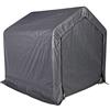 FRANKYSTAR Capanno 180x180 cm - ripostiglio per attrezzi da giardino ricovero per attrezzi accessori e bici con telaio in acciaio