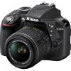 Nikon D3300 + 18-55mm f/3.5-5.6G VR II Kit fotocamere SLR 24.2MP CMOS 6000 x 4000Pixel Nero