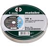 Metabo dischi da taglio SP 125 x 1,0 x 22,23 Inox, TF 41 - 616359000 - Per la lavorazione dell'acciaio inox - Confezione da 10 pezzi