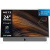 Metz Smart TV Portatile 24 Pollici Full HD Display LED Sistema Google TV HDR10 Classe E colore Grigio - 24MPE7000Z