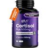 PARAFARMACIA, ORGANIC VITAMINS & FOOD OVF Cortisol Plus 500mg 90cps, Fosfatidilserina 400mg + Teanina 100mg, Supporta Memoria e Concentrazione, Senza Glutine, Made in Italy