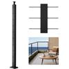 VEVOR Ringhiera per Recinzione da Balcone 914x100x100 mm da Giardino Balcone con Finitura Spazzolata in Acciaio Inox, Kit di Palo per Balaustrata da Terrazza, 1JZLGZXHS9148RVYS001V0